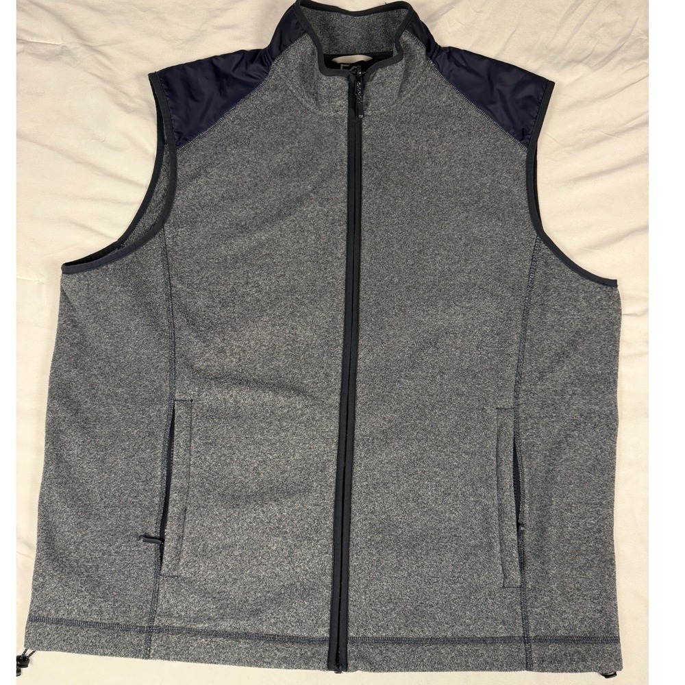 Cutter & Buck Spark Mainsail Mens Fleece Vest Grey Full Zip‎ L Golf Gorpcore